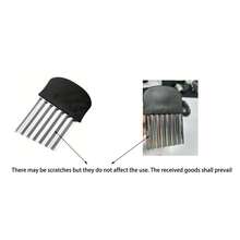 1pc Stainless Steel Wavy Blade Vegetable Cutter, No Electric Needed Kitchen Tool For Cutting Fries, Potatoes, Fruits, Vegetables, Salad, Carrots, Potato Slices - Multicolor - View 7