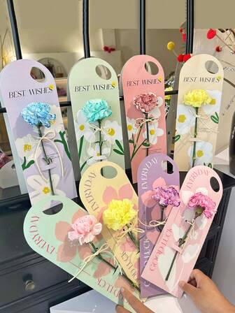 Blommigt presentkort, fyrkantig gratulationskort kreativ blommig förpackningspåse, handhållen blomsterpåse för alla hjärtans dag färska blommor, jubileumsfestpresent, bröllopsbukett inslagning, alla hjärtans dag dekoration, present, presenter till kvinnor, festpåse