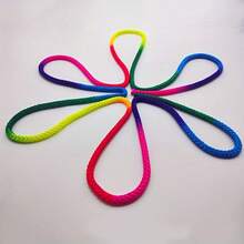 1pc Shiny Sequin Tassel - Suitable For Gymnastics, Ballet And Artistic Performances, Rainbow Rhythmic Gymnastics Rope Set. Durable Competition Artistic Training Rope, Adult Fitness Rhythmic Stick - Multi-Color Gymnastics Training Equipment, Adjustable Birchwood Gymnastics Single Bar Set - Multicolor - View 10