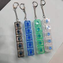 1pc Keyboard Fingertip Toy, Squeeze-Type Keychain Stress Relief Toy, Relieve Stress, Keyboard Fingertip Keychain Gift For Anxious Friends, Suitable For Office And Home Keyboard Fingertip Clicker - Multicolor - View 6
