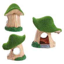 1个水族箱蘑菇屋鱼洞虾藏身处爬行动物仓鼠之家鱼缸造景 - A - 查看 10