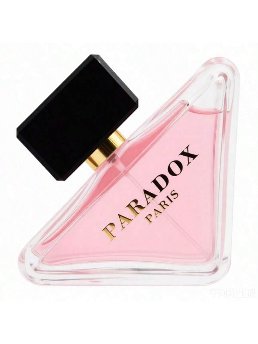 Eau de Parfum para Mujer 90ml (Diseño Triángulo Rosa Pálido-Dorado)