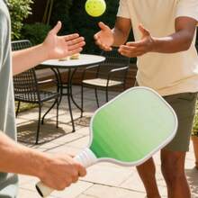 1pc Wooden Pickleball Paddle (Pickleball Not Included), Rough Surface, Grip & Bounce, 2-Player Sport, Christmas Gift, Unisex - Multicolor - View 6