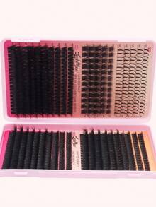 680PCS/1360PCS Lash Clusters With Spikes Wispy Eyelash Clusters Kit, D/DD Curl 0.31-0.63inch DIY Lash Clusters, Including T50/80D/100D/120D False Eyelash Clusters, Faux Mink Individual Lashes, Cat Eye Lashes, With Lash Glue, Tweezers, Brush, Suitable For Home DIY, Beginner-Friendly, Natural And Thick, Ideal For Dense And Exaggerated Makeup Styles, Lash Clusters Kit, Eyelash Clusters, Individual Eyelashes, Lashes, Fake Lashes, Perfect For Christmas, Halloween, New Year's, Beauty & Health, Festive Glam Beauty - 黑色 - 查看 11