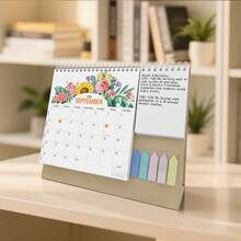 2026 English Daily & Weekly Planner, Pocket Desk Calendar, Multifunction Organizer,  Design For Office, Home, And On-The-Go - K02-Bàn tay tiền may mắn - Xem 6