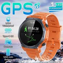 Reverse Charging, 1200mAh Large Battery Capacity Outdoor Smart Watch For Men And Women, Outdoor GPS Tracking, Ten-Meter Waterproof, 1.39-Inch Large Screen Size, Super Bright Flashlight, Ultra-Long Battery Life, Message Reception, Answering Calls, Music Control, Sports Data Collection, Pedometer