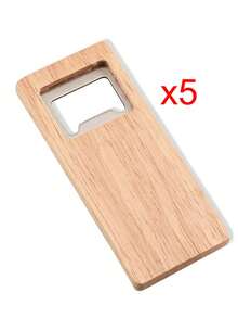 Customized Text/Logo Laser Engraved Wooden Bottle Opener, Personalized Bottle Opener, Birthday Gift, Father's Day Gift, Gift For Boyfriend, Wedding Souvenir, Groomsman Gift - Apricot - View 20