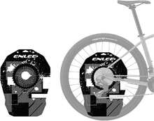 ENLEE Ki de lavado de bicicleta, protector de limpieza de freno de disco de bicicleta, herramientas de lavado de freno de carretera y monta?a, protege tu bicicleta de la suciedad - Blanco - Ver 2