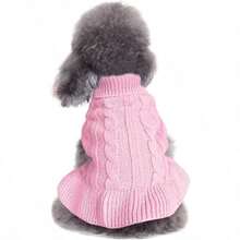 CHBORCHICEN Sueteres para perros pequeños sueter de punto para mascotas y gatos sudadera calida para perro ropa de invierno sueter para gatito S vestido rosado - Pequeño+Morado - Ver 7