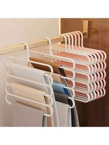 1pc Multi-Function Hanger That Keeps Pants And Scarves Organized, Premium Closet Organizer For Dorms And Home, Frame For Long-Lasting Use, Lightweight And Easy To Install, Reduces Clutter, Prevents Slips And Creases, Maximizes Closet Space, Ideal For Travel And Small Apartments