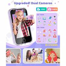 JOYJAM - Telefono inteligente para niños de 3 a 8 años regalo de cumpleaños de Navidad con camara doble reproductor de musica rompecabezas pantalla tactil para niños de 3 4 5 6 7 8 añosConveniente y duradero, para niños - Multicolor - Ver 6