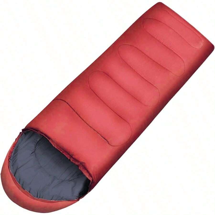 Sleeping Bag Saco de Dormir Tipo sobre Sleeping Bag Adulto Ligero y Cómodo de Tres Estaciones Saco de Dormir con Forro Térmico para Camping y Senderismo Apto para Adultos y Niños - Multicolor - Ver 1