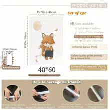 1pc Canvas Wall Art Retro Forest Theme Nursery Wall Art_Bohemian Style Nursery Decor Nursery Supplies Framed Nursery Wall Art Perfectly Suited For Children's Room Decor, Playroom Decor Children's Room Decor Nursery Decor, Playroom Decor, Preschool Decor, Girls' Bedroom Girls' Room Decor Children's Room Decor Boys' Bedroom Boys' Room Decor Girls' Bedroom Decor