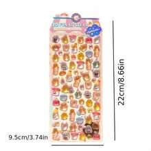 DIY Phone Case Decorative Stickers, Baking Theme Self-Adhesive Stickers, Reward Decorative Stickers, Suitable For Water Bottles, Phone Cases, Notebooks And Photo Albums. Cartoon Stickers, Rewards, Holiday Gifts, Cute Soft DIY Phone Cases, Notebooks, Diaries, Cute Particle Stickers. - Multicolor - View 5