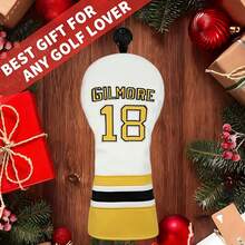 18pcs Golf Club Head Covers, Made Of Durable Dust-Proof Material To Provide Best Protection And Extend The Lifespan Of Golf Clubs - White - View 6