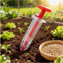 Manual Seed Spreader - Handheld Seeder With Adjustable Sowing Depth And Row Guide, Portable Spring Gardening Tool For Lawn, Vegetable, Flower Gardens - Durable Plastic Seeder Suitable For Small-Scale Agriculture - Multicolor - View 2