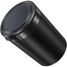 Cenicero de coche sin humo con tapa y luz LED, soporte para tazas de coche, cenicero para vehículos y uso en interiores - 1 - Ver 3