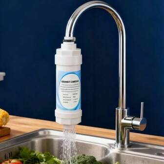 Universalt vattenfilter för kökskran, vattenrenare för VVS, stänkskydd för kran, kranvattenfilter för hushåll, duschmunstyckesfilter