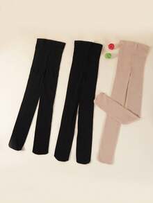 3 Pares Medias De Danza Ultra Delgadas Y Transpirables Para Niños Sin Pilling O Snagging, Estilo De Primavera Y Otoño - Multicolor - Ver 6