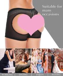 Butt Lifter Body Shaper Bum Lift Pants Buttocks Enhancer Shorts Booty Shapewear - Black - View 5