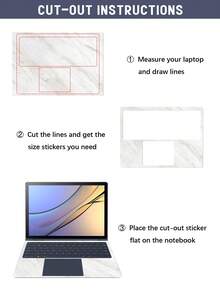 2 piezas de pegatinas protectoras resistentes a los arañazos con diseño impreso para portátiles de 15.6-16 pulgadas, compatibles con HP, Apple, Asus, Compaq