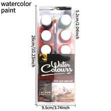 opeth 25ml 12-Color Glass Painting Acrylic Paint Set, Vibrant Colors, Fine Texture, Suitable For Glass, Ceramic, Textile Painting, Includes 1 Paintbrush - one-size - View 5