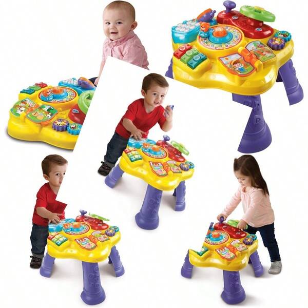Mesa de aprendizaje Vtech Magic Star paquete abrefacil Frustration-Free Packaging AmarilloConveniente y duradero, para niños