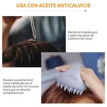 Este exfoliante de cuero cabelludo de doble uso, elaborado a partir de paja de trigo, es un cepillo de champú y un peine de masaje que limpia la grasa del cuero cabelludo y elimina la grasa del cuero cabelludo. - Verde - Ver 8