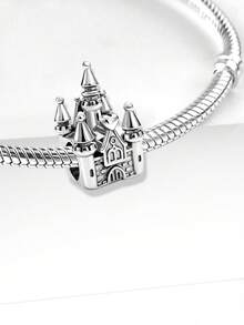 1pc Fashion Castle Beaded Pendant Necklace, Suitable For Women Bracelet, Bangle DIY Jewelry Making And Daily Outfit Matching, An Ideal Accessory For Girls - Castle Beads - View 5