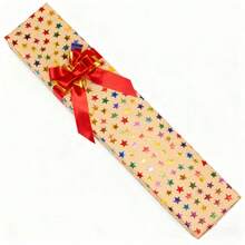 1 Rolo de Papel Kraft com Padrão de Estrelas Coloridas - 43 cm x 300 cm, Adequado para Aniversário, Feriado, Aniversário e Ocasiões de Festa, Papel de Embrulho de Presente | Design de Estrelas Vibrante | Papel de Embrulho Durável, Suprimentos de Embrulho de Presente - Multicolorido - Visão 6