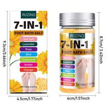 7合1足浴盐100克，温和软化老茧和硬鸡眼，轻松改善脚后跟干裂和脚底粗糙。浴盐快速溶于水，释放细腻泡沫和淡淡草本香气，带来媲美水疗中心的足浴体验，是居家放松和足部护理的必备佳品。 - Rose - 查看 9