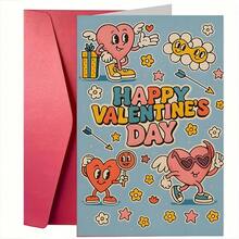Valentine's Day Greeting Card, Creative Valentine's Day Card With Angel Heart Design, Quality Greeting Card With Envelope (4.72x6.7in), Gift For Wife/Husband/Boyfriend/Girlfriend - Multicolor - View 10