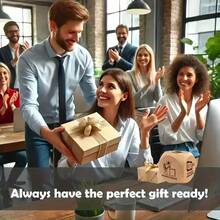 1pc Beechwood 6-Sided Dice - Decision Making, Arrangement Planning, Eliminating Uncertainty. Small Joys After Work. Holiday Destinations, Suitable For Tabletop Role-Playing Games, Board Games And Party Activities, Dynamic Dice - Ideal Birthday, Valentine's Day, Holiday Party Gifts And Office Leisure Activities, Funny Toy. Bar Toy, Party Toy, Holiday, Gathering - Ideal Gift For Gamers (1 Set) - Beige - View 3