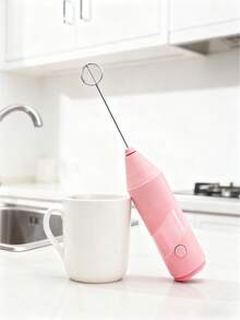 1个便携式电动奶泡器 | 迷你奶泡器，电池供电（不含电池）咖啡手持搅拌器，配备不同搅拌头，适用于不同场景，带来更佳效果。拿铁、卡布奇诺、星冰乐、热巧克力等均可制作。电动无线搅拌器 - 适合作为圣诞礼物 - 彩色 - 查看 2