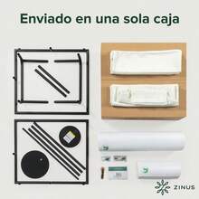 ASD Aidan Silla Decorativa con Cabestrillo Sillón de Estructura metálica con Cojines de Espuma triturada Montaje fácil sin Herramientas Silla en una Caja Blanca - Blanca - Ver 9