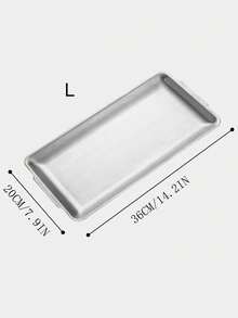 Bộ 3/2/1 khay, khay nướng BBQ Hàn Quốc bằng thép không gỉ, đĩa ăn tối, đĩa nướng BBQ, khay phục vụ, khay đựng thức ăn, khay tiệc, khay tráng miệng, khay bánh, khay đựng trái cây, khay ăn nhẹ, đồ dùng nhà bếp. - xám - Xem 18