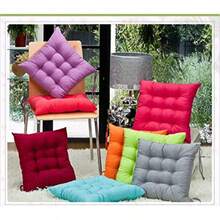 R-uministyle Set of 2 Padded Cusion Cair Cusions Seat Pad wit Ties Dining Cairs Ken n Indoor Outdoor Seat Pad Cusion Orange - Naranja - Ver 4