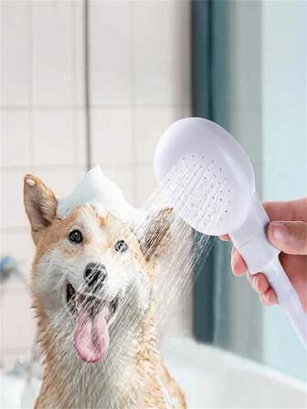 Handheld Shower Head - Leak-Proof High Pressure Spray Nozzle With Adjustable Water Flow Control, Quick Connect Interface For Bathroom & Kitchen Use Suitable Also As Pet Washing And Plant Irrigation Tool Or Car Rinse Hose. Easy Installation Without