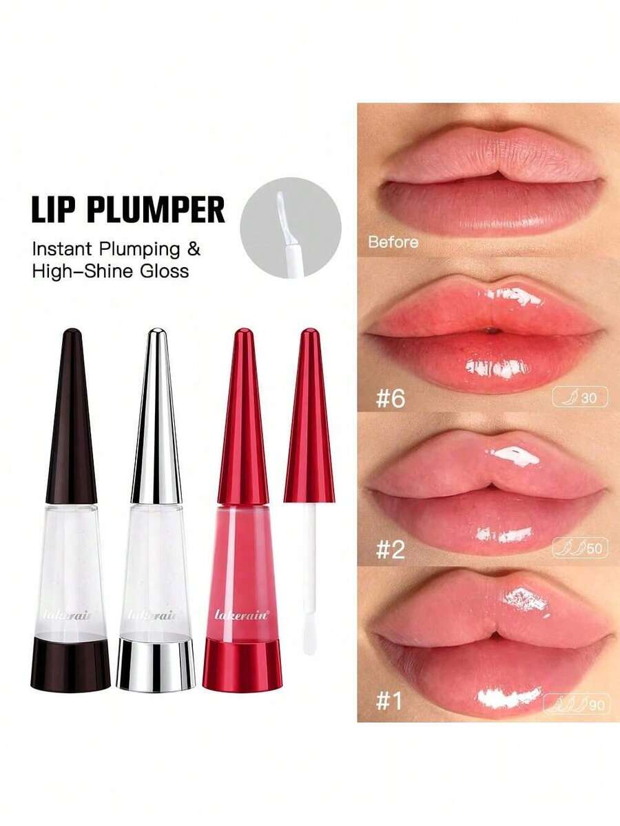 Lakerain Lip Plumper, Moisturizing Lip Oil, Plump & Glossy Lip Tint - Multicolor - View 1