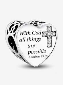 1pc Brave Cross Bead Pendant, Suitable For DIY Bracelets And Women's Jewelry - Beads 1 - View 15