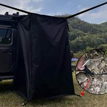 70.86-Inch RV Camping Shower Curtain, Retractable RV Shower Divider, Built-In Shower Curtain For Bench Shower, Foldable Square Shower Curtain For RV Side Awning Shower Tent, Bathing Tent - Square Shower Tent - View 6