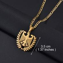 1pc German Eagle Chain Neckalces Stainless Steel Germany Jewelry For Woman Men Girls - Multicolor - View 10