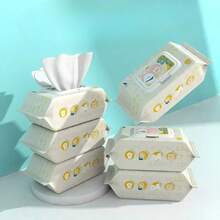 Pet Wet Wipes: Wipe Away Tear Stains, Clean Body Parts, No Water Needed, Deodorizing Cleansing Wipes - White - View 2