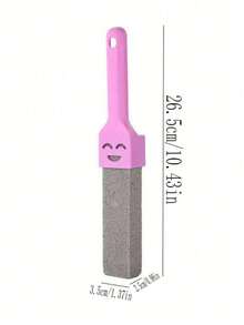 1/2/4PCS Pumice Cleaning Stone Toilet Bowl Cleaner With Replaceable Handles, Powerful Stain Remover, Removes Stains, Hard Water, Rust For Kitchen, Toilet, Living Room, Dining Room - Pink - View 5