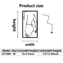 1 pieza Decoración de pared de arte de hierro, arte de línea abstracto y sexy para mujeres, adecuado para sala de estar, dormitorio, baño, pasillo, regalo de cumpleaños, regalo de fiesta - Multicolor - Ver 14