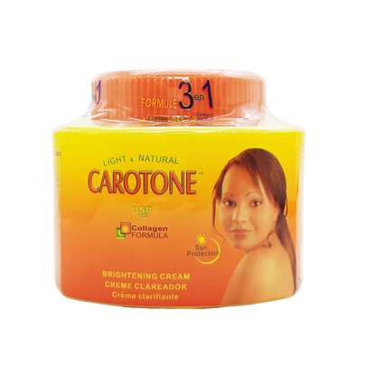 Carotone 330ml Natural Radiant Carrot Cream, Infused With Carrot Extract And Collagen, Leaves Skin Smooth And Healthy.