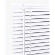 Trimmable Window Venetian Blinds - Easy Fit PVC Twist Open Close Treatment Curtains - Black - View 4