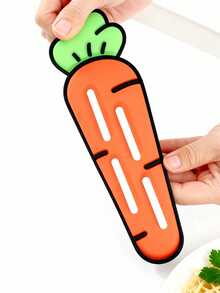 1pc Carrot Shaped Multifunctional Kitchen Pot Cover Drain Mat, Kitchen Gadget - Multicolor - View 8