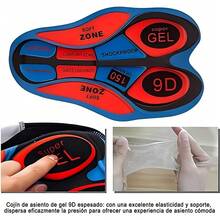 Conjunto de Ropa de Ciclismo para Hombre - Tejido Impermeable Transpirable de Secado Rápido, Culotte con Almohadilla 9D, 3 Bolsillos Traseros - Ideal para Ciclismo de Carretera, Montaña - Grande - Ver 6