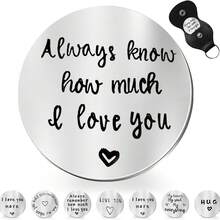 2pcs Heartfelt Pewter Pocket Tokens, Hand Stamped Personalized Pewter Pocket Token, Honest Pewter Token, Suitable For Birthday, Party, Valentine's Day, Mother's Day, Teacher's Day, Anniversary, Graduation, New Year, Wedding Gifts - Multicolor - View 9